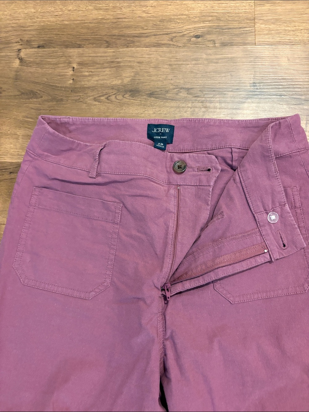 J. Crew Lizzie pants in Dusty Mauve